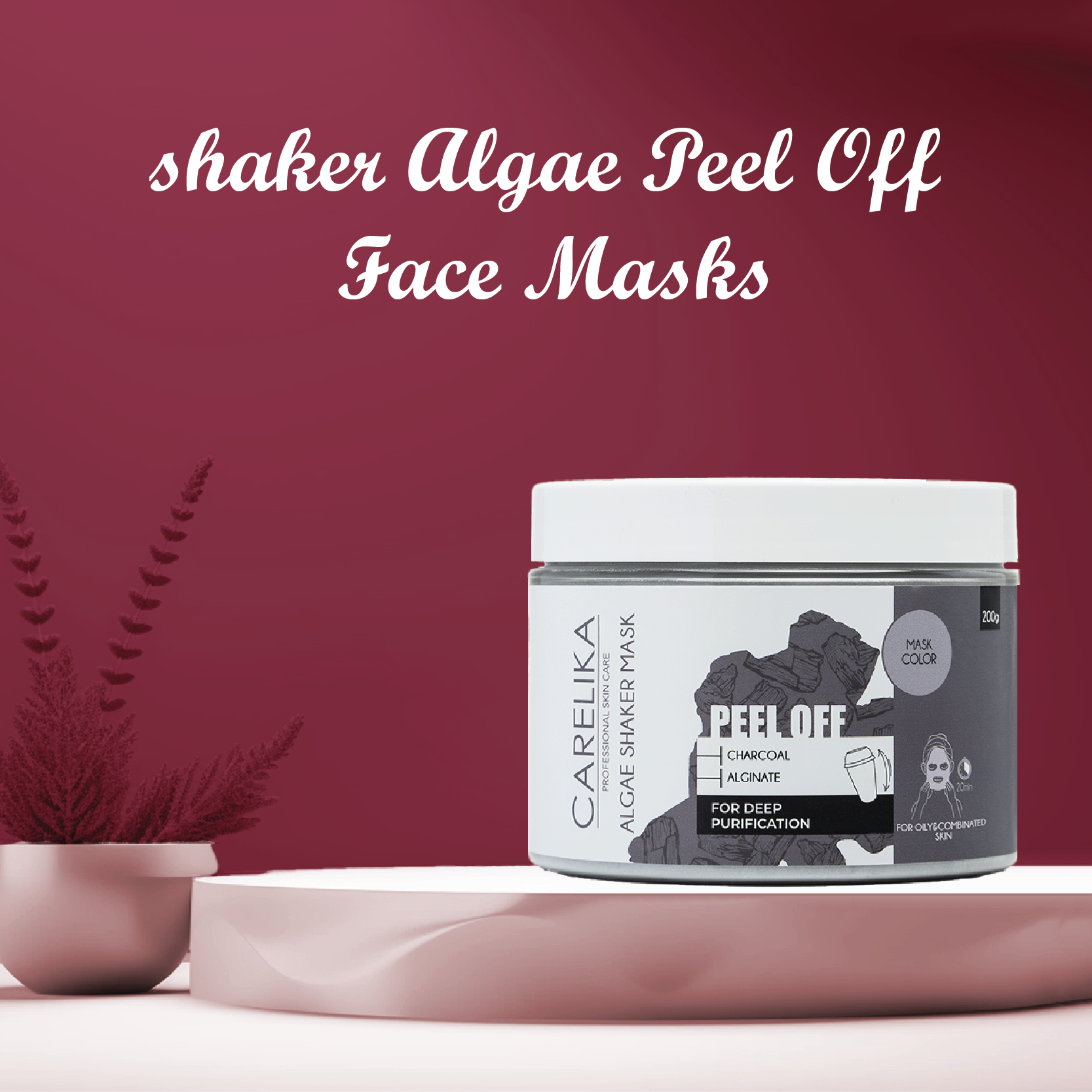 Shaker Algae Peel Off Face Masks