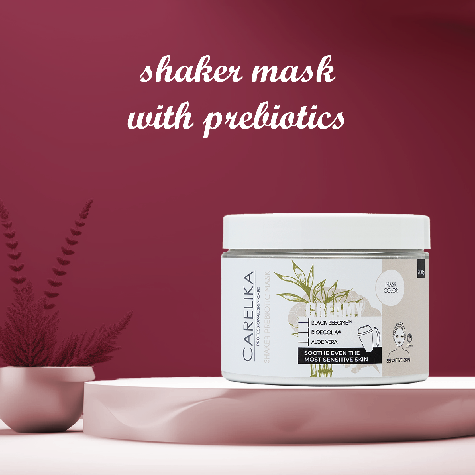 Shaker Masks With Prebiotics