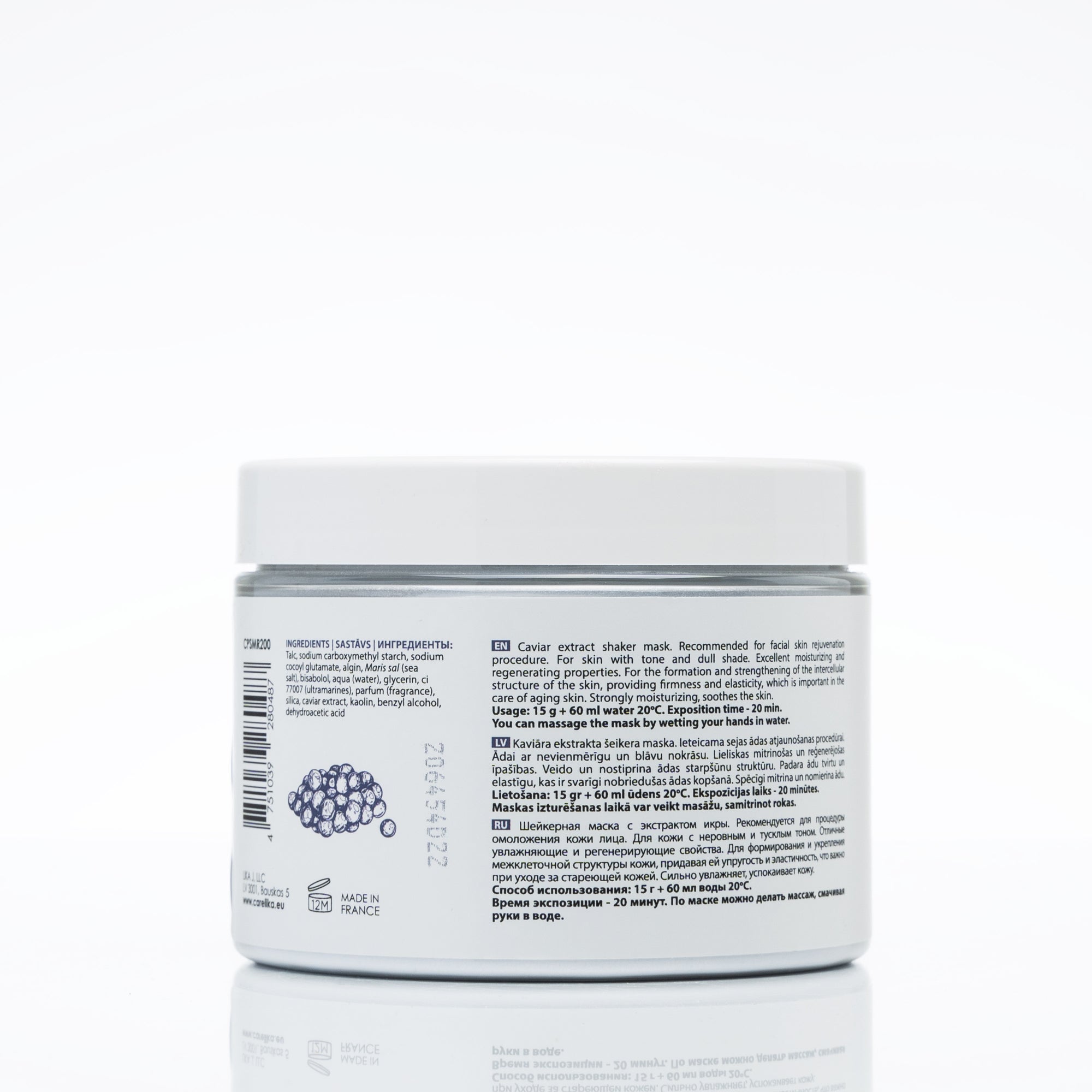 Carelika Shaker Mask Smoussy Revitalising With Caviar