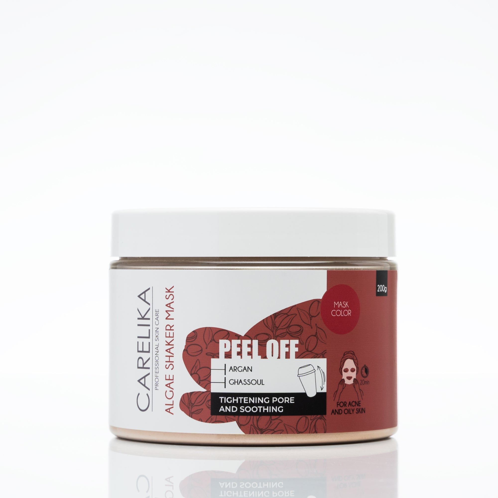 Carelika Argan Ghassoul Shaker Peel Off Mask