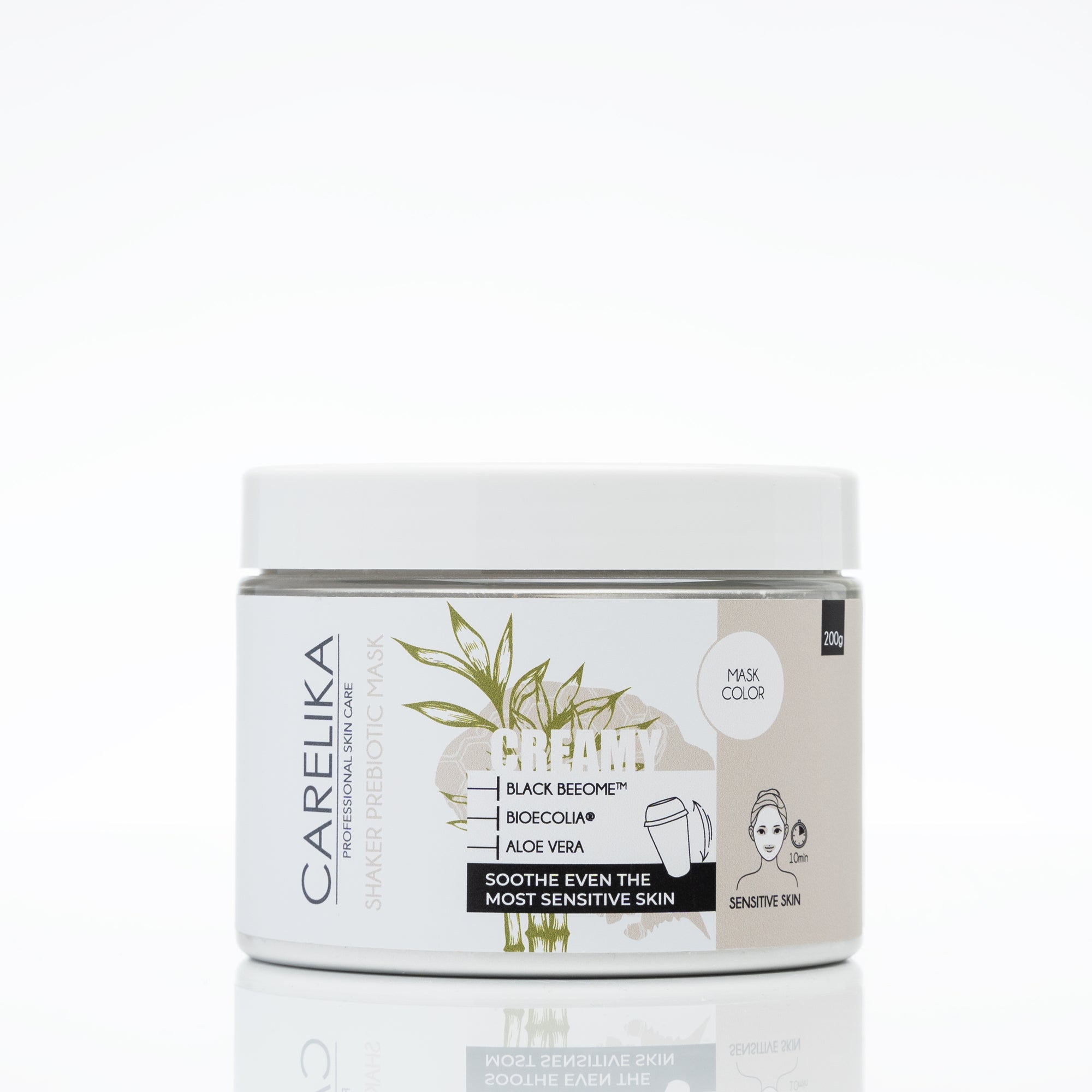 Carelika Shaker Prebiotic Creamy Mask Black Beeometm
