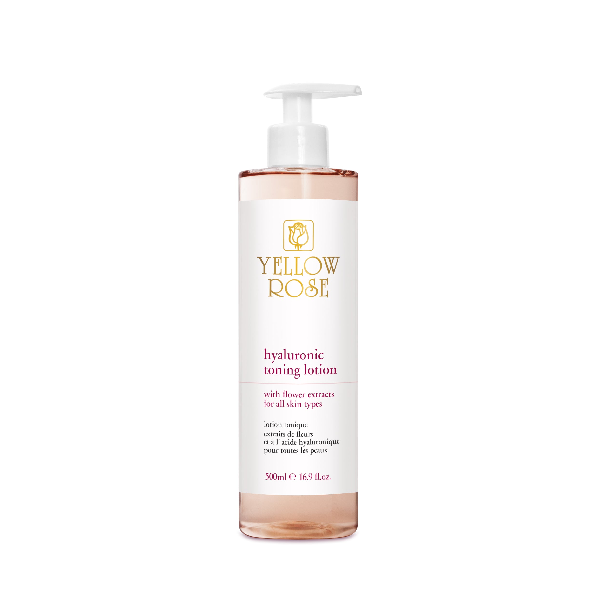 HYALURONIC TONING LOTION with flower extracts