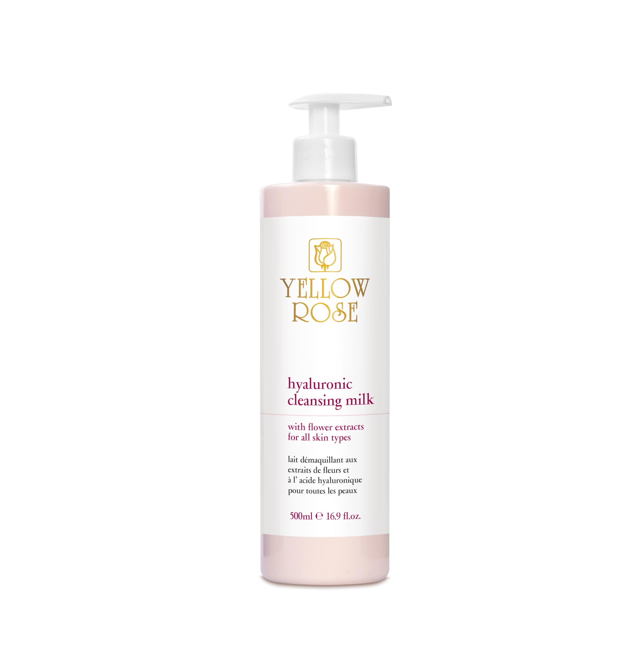 HYALURONIC CLEANSING MILK with flower extracts